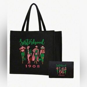 Alpha Kappa Alpha Sorority Inspired Sisterhood Tote 1908